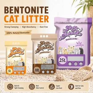 Arena Sanitaria para Gatos, 10 Litros, Arena para Mascotas, Arena de Bentonita para Gatos, Precio de Fábrica - Product Image 1