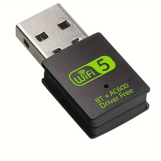 600Mbps Dual Band USB WiFi Wireless Adapter, 2.4/5Ghz Wireless Network External Receiver, Mini WiFi Dongle For PC/Laptop/Desktop