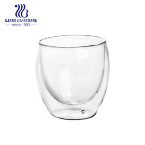 Tasses en verre à <span class=keywords><strong>double</strong></span> <span class=keywords><strong>paroi</strong></span> classique en forme d'œuf 100ml 130ml 170ml petite taille lunettes à expresso isolées café thé <span class=keywords><strong>verres</strong></span> à boire - Product Image 5