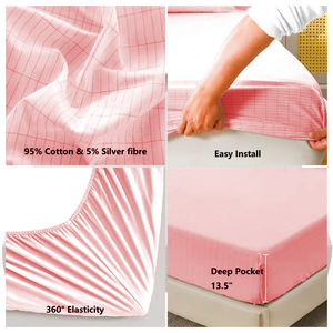 Tapis de mise à la terre en coton biologique avec fibres d'argent pour un meilleur sommeil - Product Image 4