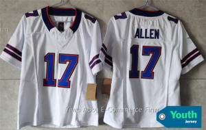 2025 Jugend Neue 3. Generation Buffalo 17 Allen 14 Diggs 0 Coleman 86 Kincaid Top-Qualität US Amerika Genähtes Football-Trikot - Product Image 3