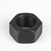 Mur Baut Heksagonal Baja Karbon A194 2H Finishing Hitam Ulir Metrik ASME B18.2.4.1M