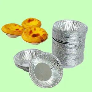 60ml nampan Pie Foil aluminium Mini panci Pie cetakan Tart panggang sekali pakai Bagus Untuk kue telur Tart Quiche Pie puding karamel