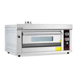 Equipamento de padaria para pizza/bolo/pão 1 deck 2 bandejas preço do forno a gás