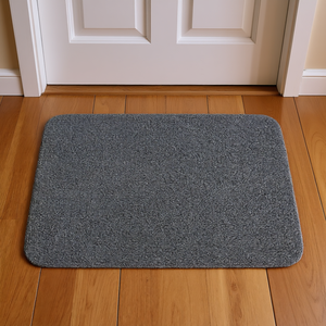Tapete Antideslizante Astra de 75x130cm, Gris, de Poliéster, con Textura Tufted, para Puerta, con Fuerte Agarre y Protección para el Suelo - Product Image 3