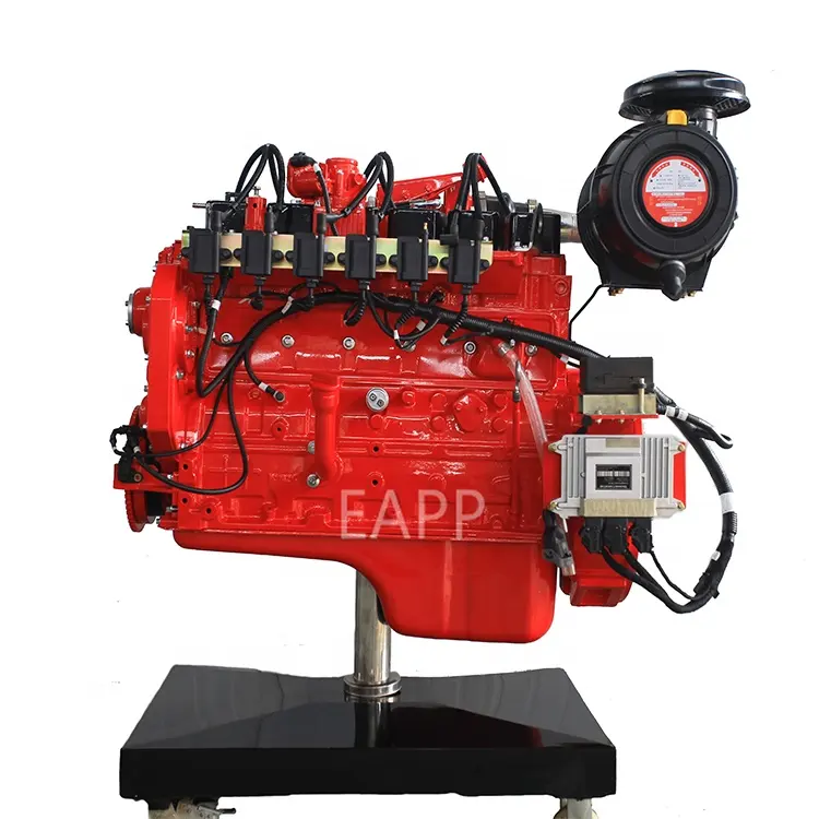 Clean energy water cooled 50hz 1500rpm single three phase 110kw natural gas engine by cummins for generator set