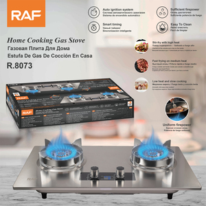 Cuisinière à gaz domestique RAF R.8073 avec allumage automatique, minuterie intelligente, puissance de feu suffisante et nettoyage facile - Product Image 2