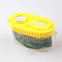 Loupe d'observation des insectes en plastique pas chère pour enfants, grossissement 5x avec lentille acrylique pour l'exploration en extérieur