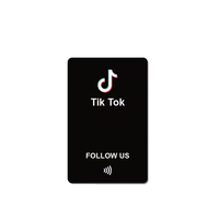 Impresión personalizada Business Tiktok Review Tarjetas de visita Google Review Pvc Nfc Tap Social Rfid Tiktok Tarjetas de visita