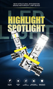 Asruex 23S H4 H15 Barato y todo en uno Plata galvanizada 40W 3500LM 6500K faro LED para coches Faros Led - Product Image 2