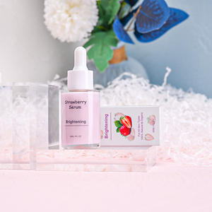 개인 라벨 100% 천연 유기농 딸기 밀크 페이스 세럼-빛나는 피부를 위한 보습 및 브라이트닝 페이셜 케어 - Product Image 2