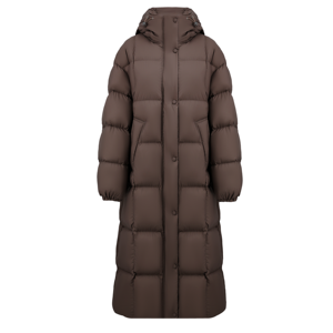 Veste en duvet <span class=keywords><strong>Eider</strong></span> épaisse à capuche pour femmes élégantes coréennes avec décoration à glissière manteau d'extérieur de conception de couleur personnalisable - Product Image 1