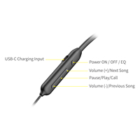 Écouteurs Stéréo Sans Fil Budi TWS à Fixation Magnétique Originale au Dos, Conception Légère, Casque Bluetooth à Porter autour du Cou