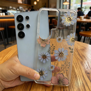 <span class=keywords><strong>Cover</strong></span> per Telefono in Acrilico Trasparente con Stampa Elettroplaccata IMD Personalizzata con Motivo Floreale per <span class=keywords><strong>Samsung</strong></span> S26 S25 Ultra S24 Plus S23 S22 S23FE - Product Image 5