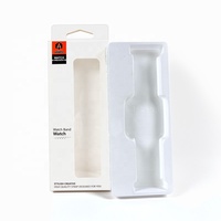 Boîte d'emballage personnalisée pour bracelet de montre en carton écologique recyclable, gaufrage, revêtement UV, conception OEM, électronique grand public sur mesure