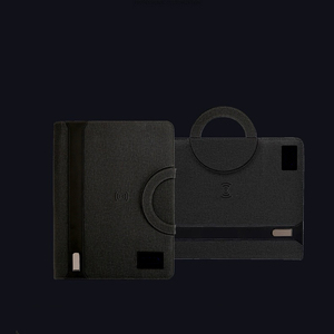 แฟ้มเอกสารธุรกิจอเนกประสงค์หนังแท้ IStapromo พร้อมพาวเวอร์แบงค์ไร้สาย พอร์ต USB และไฟ LED โลโก้สำนักงาน - Product Image 6
