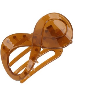 Simple givré Figure-8 <span class=keywords><strong>pince</strong></span> à cheveux 9cm acrylique bec de <span class=keywords><strong>canard</strong></span> <span class=keywords><strong>pince</strong></span> à griffe femmes Alligator Volume forte tenue banane Barrettes cheveux - Product Image 5