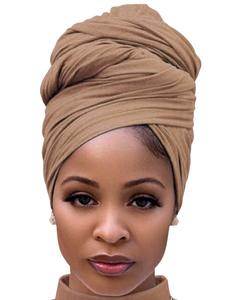 Écharpe en jersey grande taille Hijab extensible Écharpes pour la tête Vente en gros d'étoles Jersey Coton Hijab pour femmes - Product Image 2
