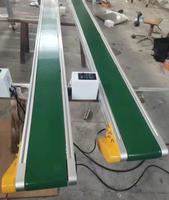 Système de convoyeur à bande automatique, conception modulaire, bande plate en PVC pour atelier de fabrication