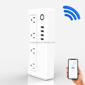 Sonoff — prise d'alimentation intelligente Wifi Tuya, prise US ue UK, avec Port de charge USB pour Alexa et Google home