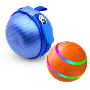 Small cheap easy carrying portable custom round zippered pet toys ball case