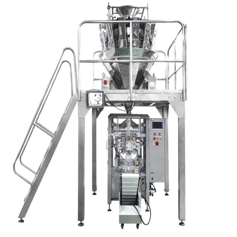 Máquina automática de envasado de sal de azúcar de arroz Vertical Máquina de llenado de bolsas de cereales de grano de arroz Máquina de envasado de azúcar de 1Kg 5Kg