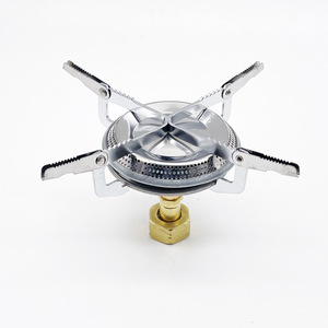 Portable Gas <b>Stove</b> Stainless Steel 1-2 Person Outdoor Camping Cooking Burner With Windproof Design For Hiking Travel - Product Image 2