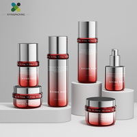 Flacons en verre de haute qualité pour lotion de soin, flacon pulvérisateur blanc électroplaqué, pot de crème, ensembles de soins de la peau, cosmétiques personnalisés