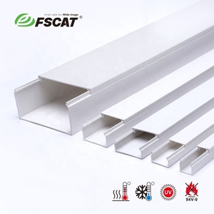 รางเคเบิลพีวีซีแบบแข็ง FSCAT, ผู้ผลิตรางเดินสายไฟตกแต่งแบบ OEM/ODM, รางเดินสายไฟแบบติดผนังแข็งขนาดสั่งทำ (UL94 V-0) - Product Image 2