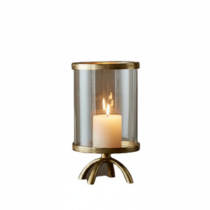 Nouvellement conception bougie pot fabrication Premium qualité métal et verre traditionnel bougie votive titulaire décor à la maison - Product Image 1