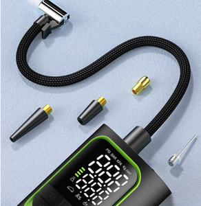 मिनी वायरलेस कार टायर इंफ्लेवेटर-पावर बैंक के साथ डिजिटल पोर्टेबल एयर कंप्रेसर, कारों/बाइक के लिए रिचार्जेबल इलेक्ट्रिक पंप - Product Image 3