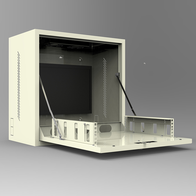19 Inch Vertical Wall Mount DVR Cabinet 2U 4U 6U Flip Down Swing Open Wall Rack SPCC Steel for CCTV NVR Recorder