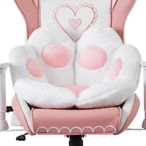 Silla de <span class=keywords><strong>Gamer</strong></span> <span class=keywords><strong>para</strong></span> mujer, envío rápido, <span class=keywords><strong>escritorio</strong></span> de ordenador, silla rosa <span class=keywords><strong>para</strong></span> juegos, Stock barato, silla de gato con pata de brazo blanco 2D personalizada - Product Image 4