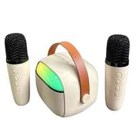 Micrófono Inalámbrico Portátil con Altavoz, Mini Micrófono con Tarjeta, Dispositivo Todo en Uno para Exteriores
