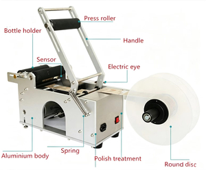 MT50 Semi-auto Round Bottle <b>Labeling</b> <b>Machine</b>, Semi-auto <b>Labeler</b>, Semi Automatic <b>Label</b> <b>Machine</b> - Product Image 3