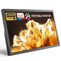 Monitor Portátil FHD 1080P de 15.6 Pulgadas, Pantalla Externa IPS para Laptop, Smartphone, Xbox, PS5 y Switch, USB-C Mini HDMI Plug & Play