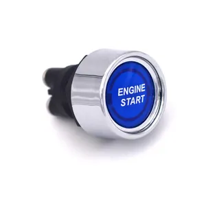 3 Pin Screw Terminal OFF-(ON) 12V 24V LED Lamp Illuminated Racing Engine Start Stop Push Button Switch For Car Yacht Boat