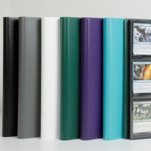 Classeur de cartes à collectionner FUXI personnalisable à 9 pochettes, album photo en cuir multicolore avec bande élastique, 246x308mm, finition mate - Product Image 5
