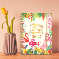 Carnets à spirales personnalisés avec dorure à chaud, agenda hebdomadaire 2026/2027, carnet A5