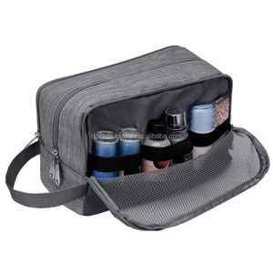 Men's Waterproof Hanging Grooming for Toiletry Organizer <b>Travel</b> Cosmetic Shaving Pouch with Zipper Closure Small Shaving Bag <b>Kit</b> - Product Image 3