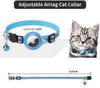 Collier de localisation pour animaux de compagnie Airtag collier tracker anti-perte collier cloche pour chat