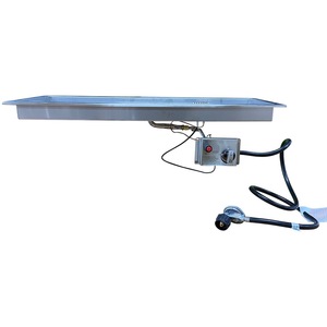Brasero de Propano de Acero Inoxidable de 36x12 Pulgadas, Sistema de Calefacción para Exteriores, Diseño Moderno, Superficie Pulida - Product Image 2