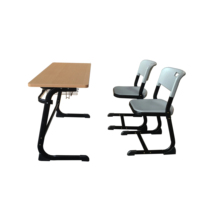 Ensemble table et chaise double pour étudiants, idéal pour les salles de classe - Prix abordable