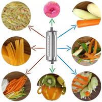 Hete Verkoop Duurzaam Roestvrij Staal 2-In-1 Multifunctionele Aardappelschiller Keukengereedschap