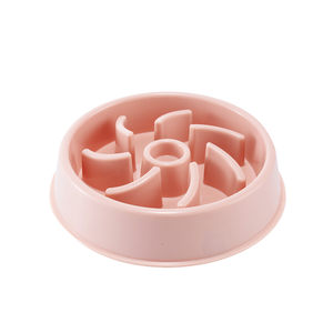 Comedero Lento para Mascotas, Plato de Comida para Perros con Diseño Vortex, Comedero Redondo de Plástico Antiasfixia para Mascotas de Interior - Product Image 1