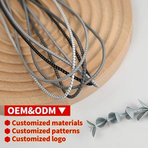 Groothandel op maat gemaakte elastische trekkoord voor hoodies, POLY taille-elastiekkoord, reflecterende elastische trekkoord voor hoodies - Product Image 2