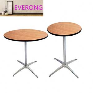 Table basse carrée moderne en bois massif et acier pour intérieur, bars, hôtels, salles à manger, extérieur - pour banquets <span class=keywords><strong>de</strong></span> <span class=keywords><strong>mariage</strong></span>, cocktails - Product Image 1