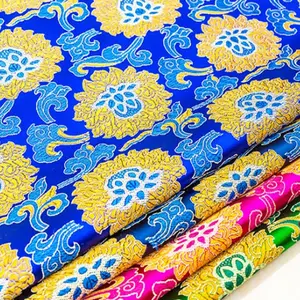 ผ้าผ้าผ้าผ้าลายดอกไม้สีสันสดใสสวยงามสวยงามพร้อม Jacquard สําหรับตกแต่งสิ่งทอที่บ้าน