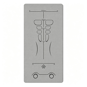 Tapete Profesional para Abdominales, 185 cm x 90 cm, 5 mm, de Goma Antideslizante, Antimicrobiano, Resistente al Desgaste, Apto para Yoga - Product Image 2