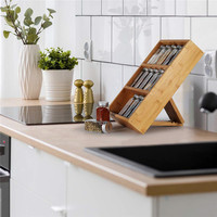 Étagère à épices murale en bambou à 3 niveaux, pliable et peu encombrante, pour herbes et épices – Vente chaude en gros